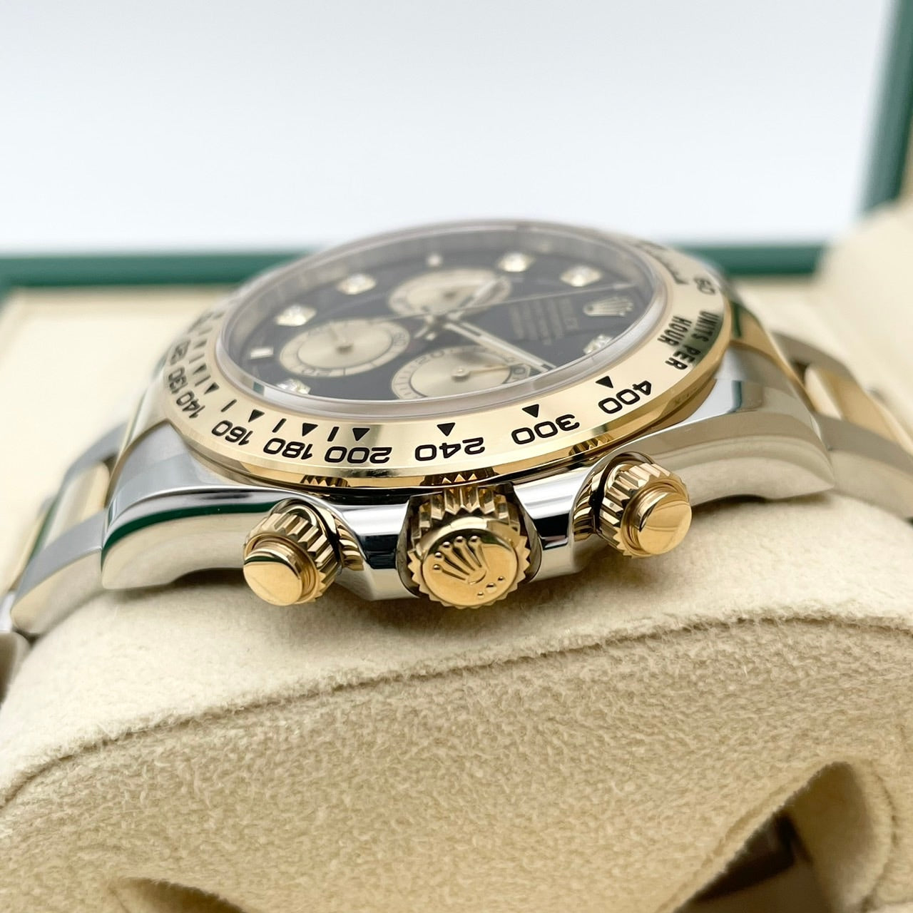劳力士 Daytona 126503G 亮黑金 8P 镶钻 40 毫米