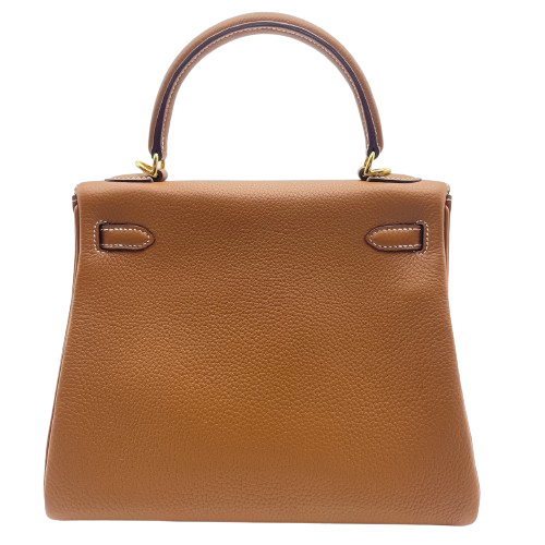 Hermes Kelly 25 金色 Togo 金色五金件 W 雕刻