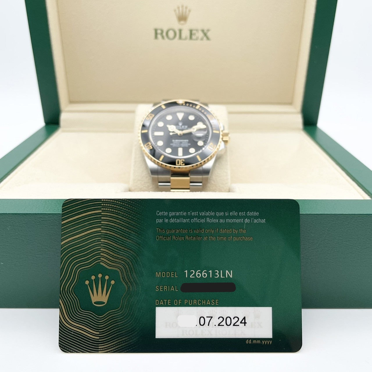 プレオウンド ロレックス サブマリーナデイト 126613LN ブラック 41mm