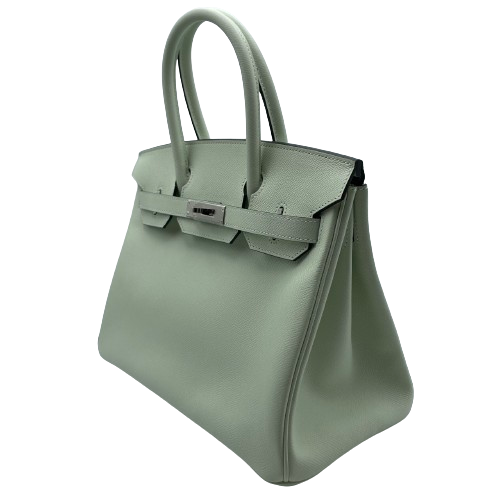 Hermes Birkin 30 Veilfizz Vaud Epson Silver Metal Fittings B 조각.