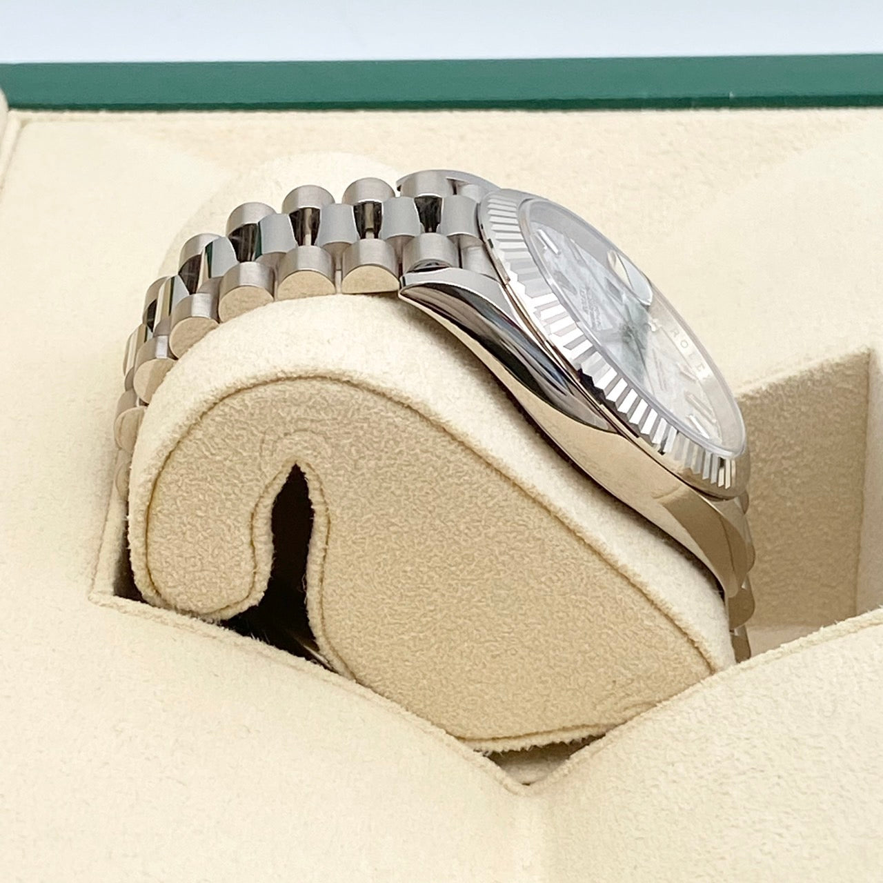 プレオウンド ロレックス デイデイト 228239 ホワイトゴールド 10Pダイヤ メテオライト 40mm