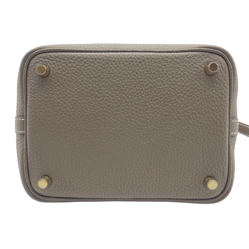 Hermes Picotin Lock PM Etoupe Torillon Clemence Gold Hardware B 조각.
