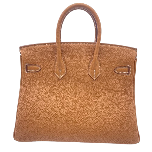 Hermes Birkin 25 Gold Togo Gold Hardware W Engraved