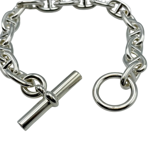 Hermes Chaine d'Ancre 手链 MM 925 银 17 节