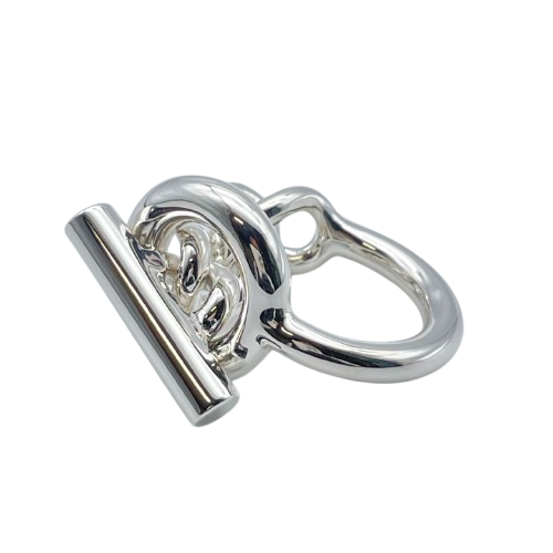 Pre-Owned Hermes Croisette Ring 51 Silver 925