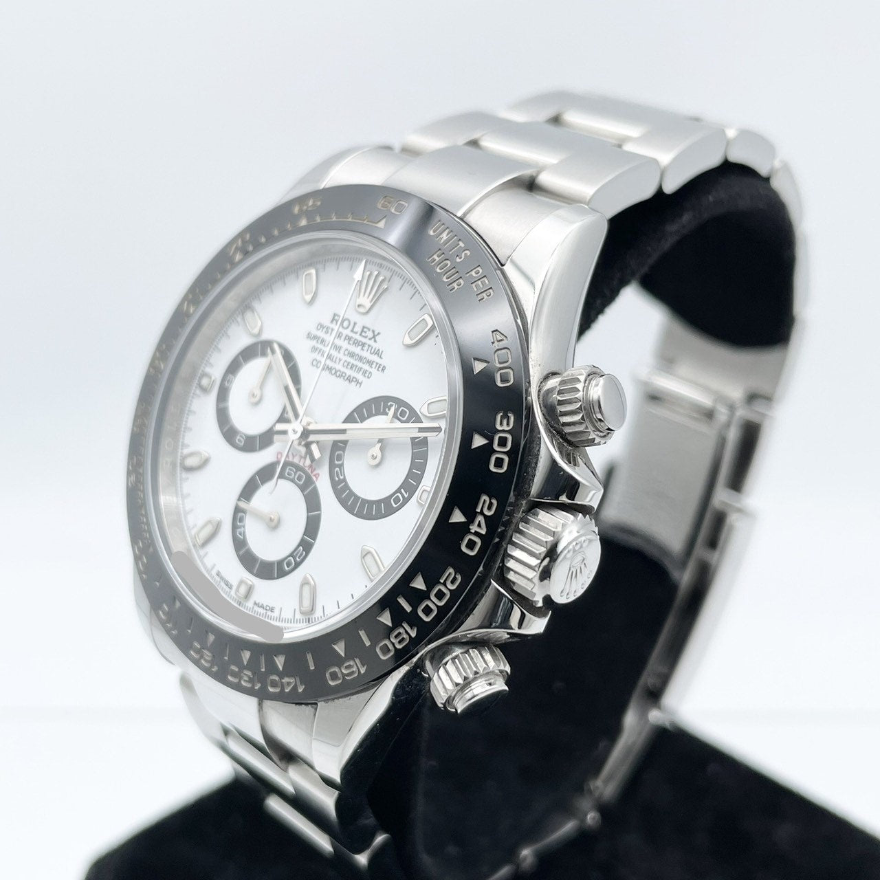 사전 소유 롤렉스 데이토나 116500LN 굴 팔찌 흰색 40mm