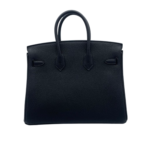 Hermes Birkin 25 Noir Togo Silver Metal Fittings w 새로워