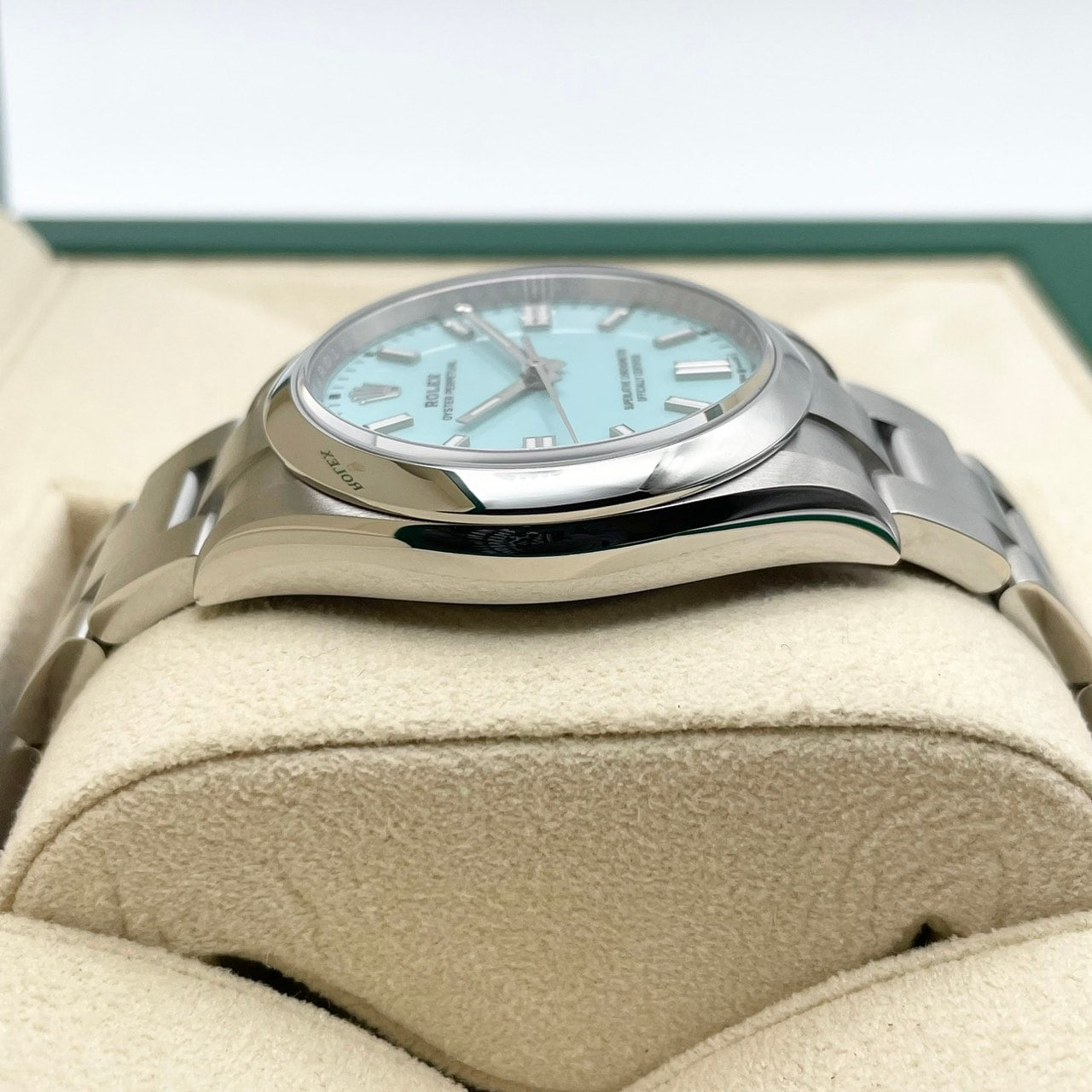 勞力士牡蠣永久126000牡蠣手鍊綠色36mm