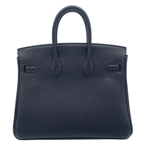 Hermes Birkin 25 Noir Togo Gold 하드웨어 W는 새겨 져 있습니다