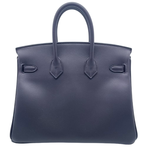 Hermes Birkin 25 Prenoir Swift Gold 하드웨어 W는 새겨 져 있습니다