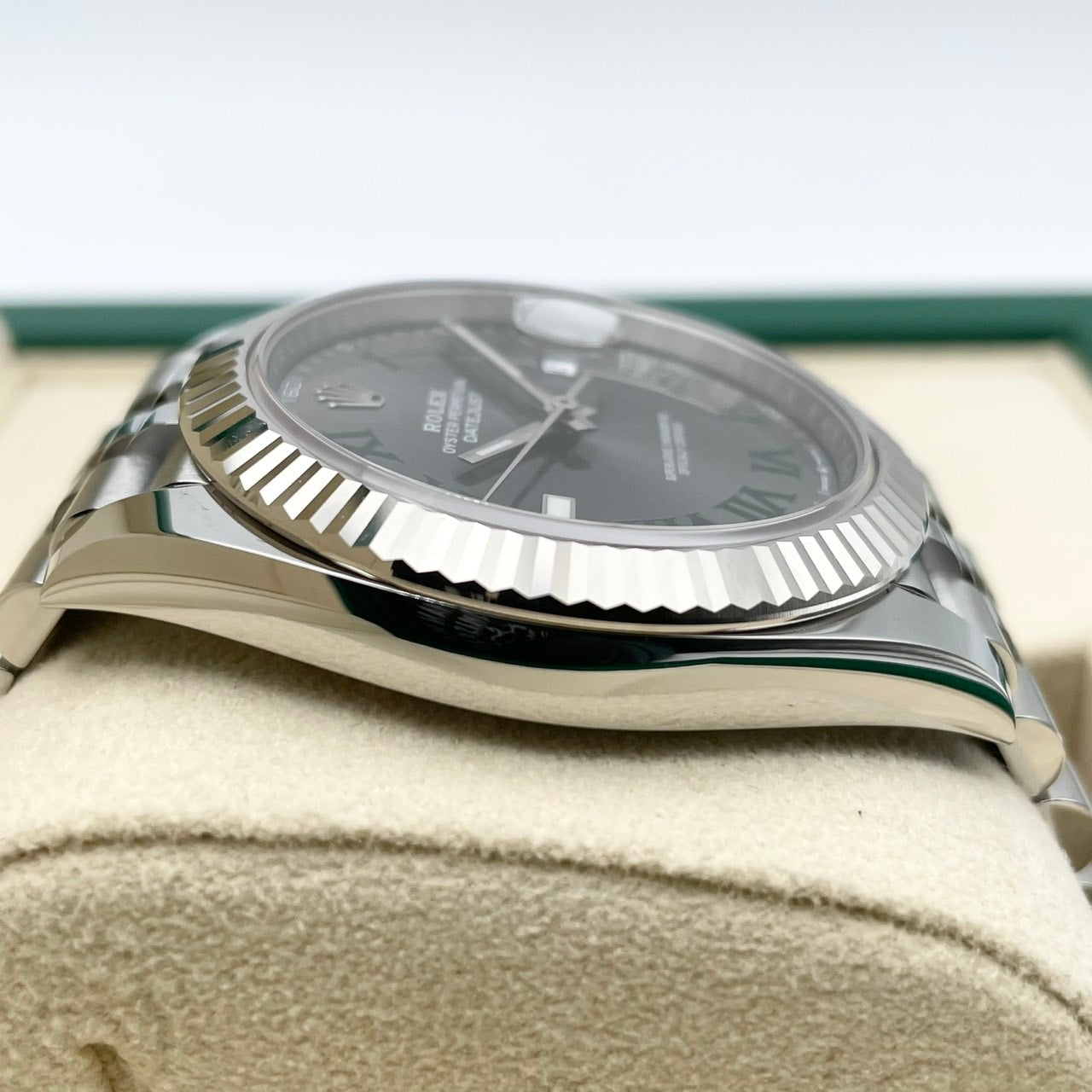 プレオウンド ロレックス デイトジャスト 126334 ミントグリーン オイスターブレス 41mm
