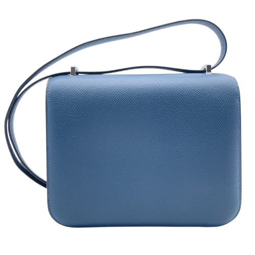 Hermes Constance Mini 18 Brue de Plus Epson Silver Fittings w 새겨 져