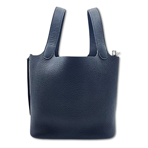 プレオウンド エルメス ピコタンロック MM ノワール トゴ シルバー金具 W刻印