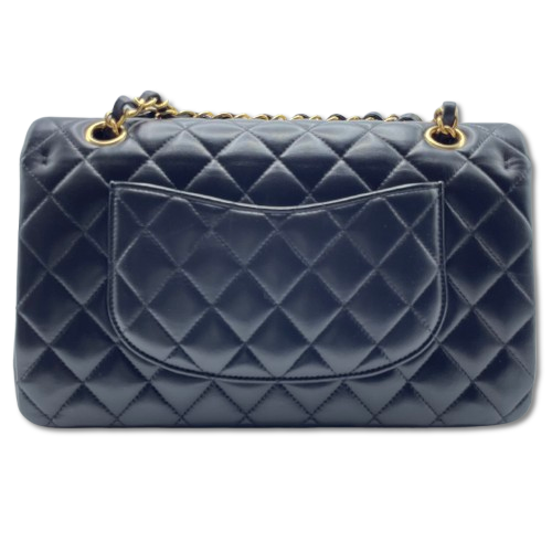 사전 소유의 샤넬 마텔라스 W25 Black Lambskin Gold 하드웨어