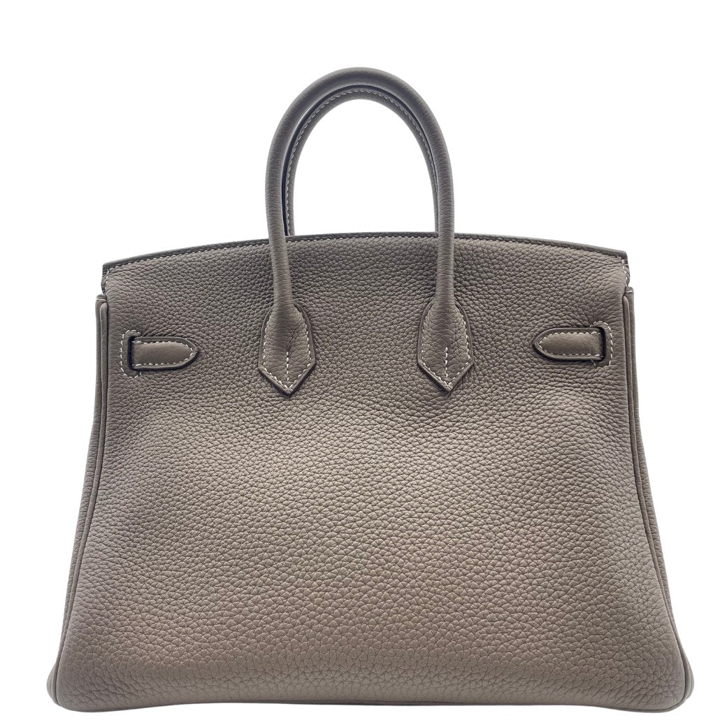 Hermes Birkin 25 Etoup Togo Silver Metal Fittings D 조각