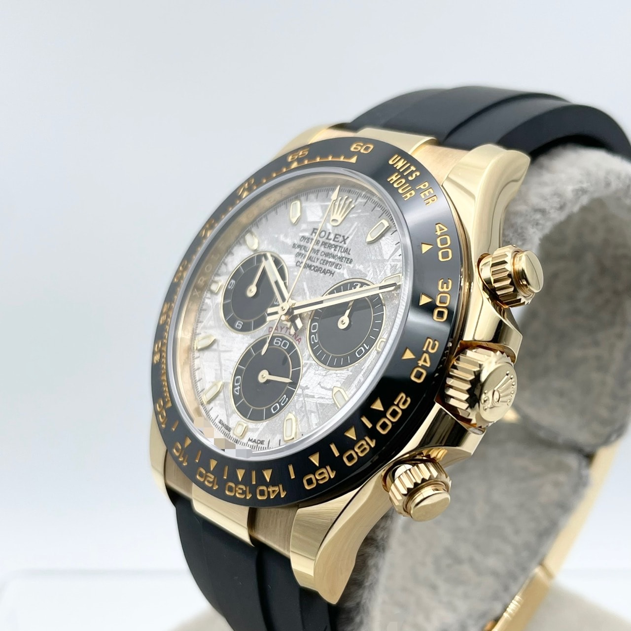 プレオウンド ロレックス デイトナ 116518LN メテオライト&ブラック ブラックラバーベルト 40mm