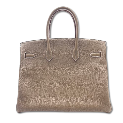 Pre-Owned Hermes Birkin 35 Etoup Togo Silver Fittings U Engraved