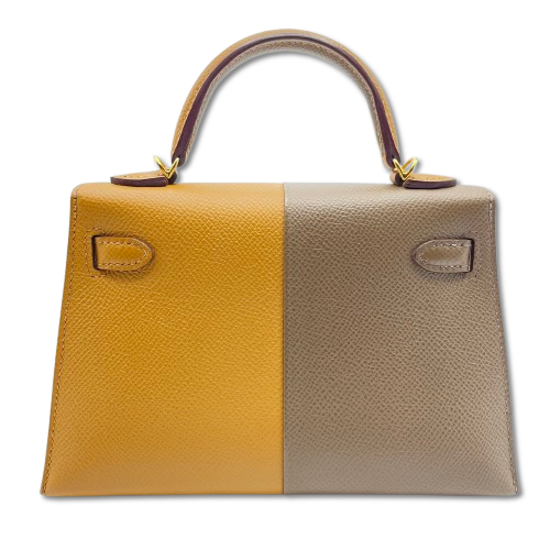 プレオウンド エルメス ケリー カザック 20 エトゥープ/セサミ ゴールド金具 U刻印