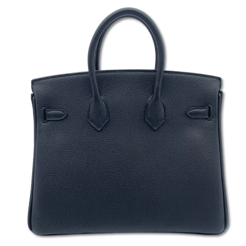 プレオウンド 【現金特価】エルメス バーキン 25 ノワール トゴ シルバー金具 K刻印