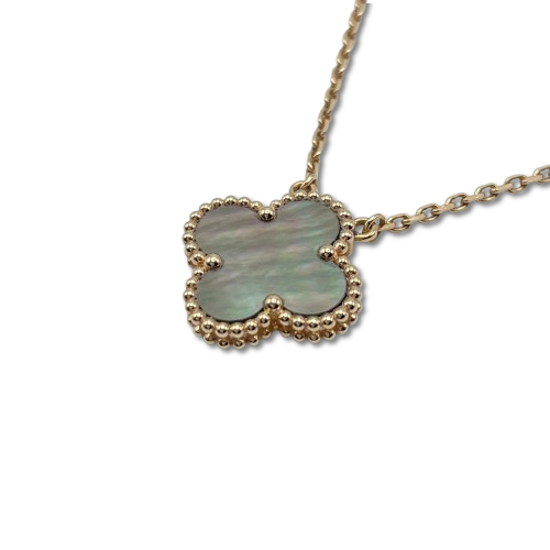Pre-Owned Van Cleef & Arpels Vintage Alhambra Pendant VCARP4KK00 Mother of Pearl Rose Gold