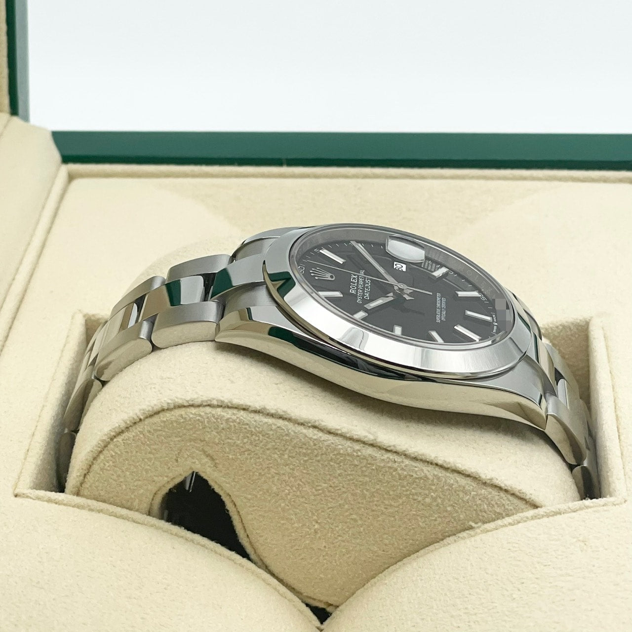 プレオウンド ロレックス デイトジャスト 126300 ブラック オイスターブレス 41mm