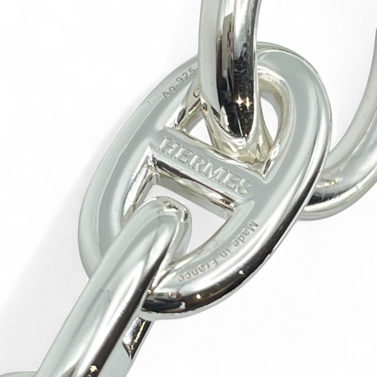 プレオウンドエルメス シェーヌ・ダンクル ブレスレット MM シルバー925 14コマ