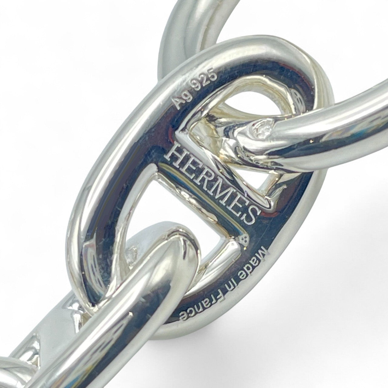 プレオウンドエルメス シェーヌ・ダンクル ブレスレット MM シルバー925 14コマ