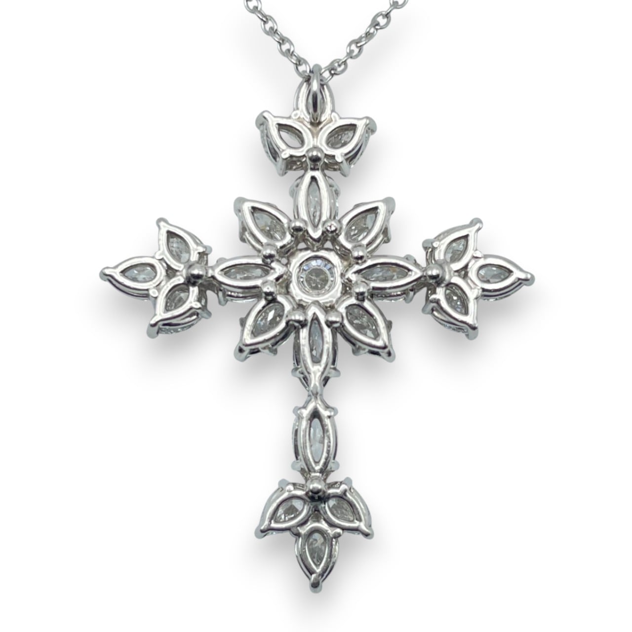 プレオウンドハリーウィンストン マーキー・クロス・ペンダント PEDPRESMMQ シルバー ダイヤモンド プラチナ