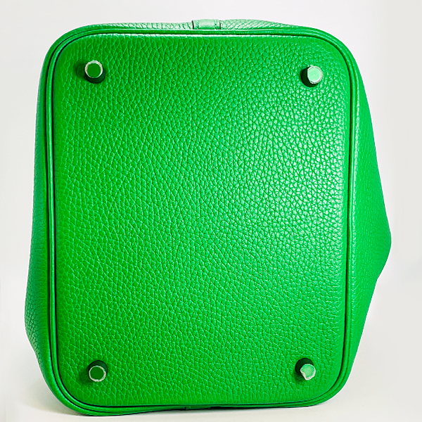 Pre-Owned Hermes Picotin Rock Monochrome MM Torillon Clemence Bamboo