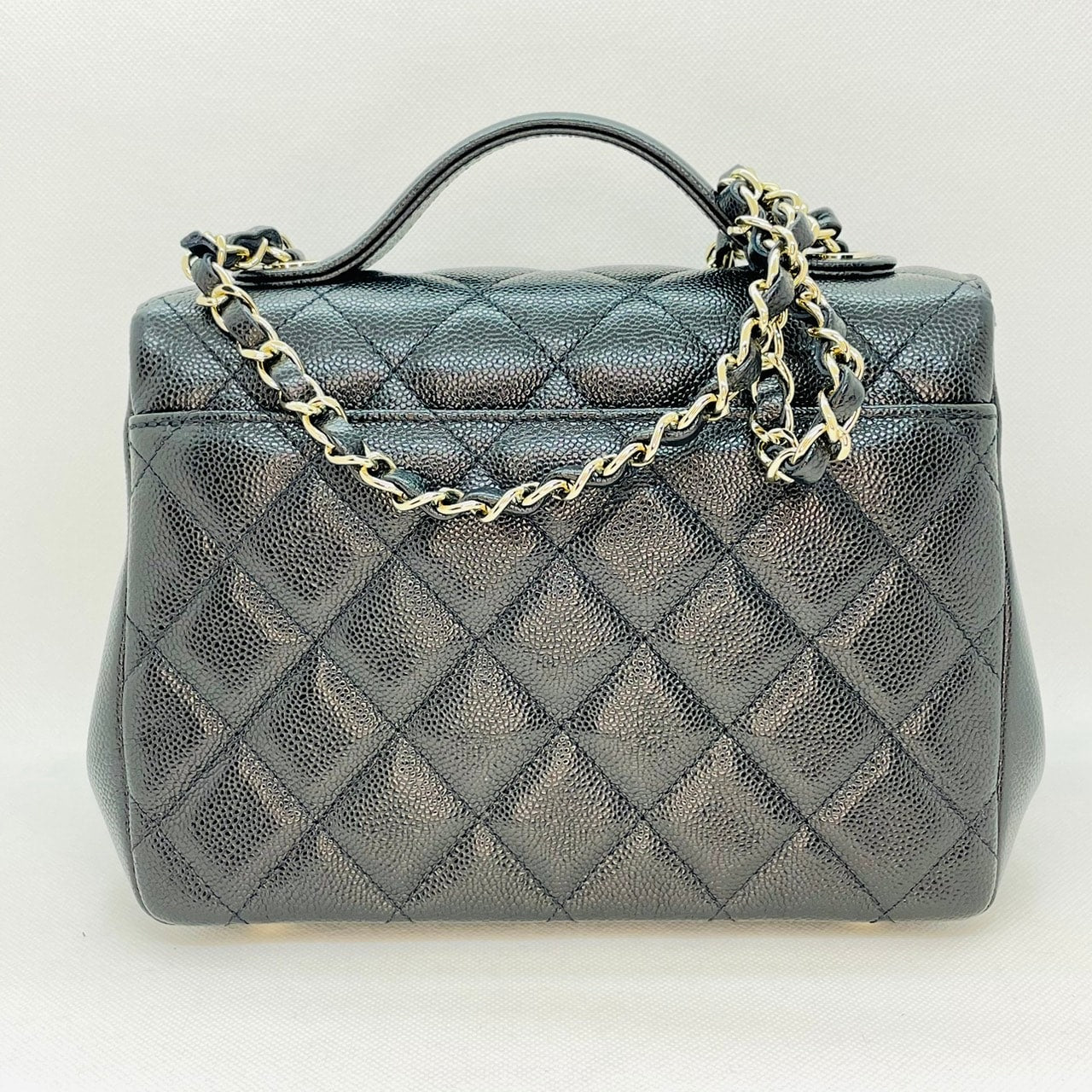 Pre-Owned Chanel Business Affinity Caviar Skin Black