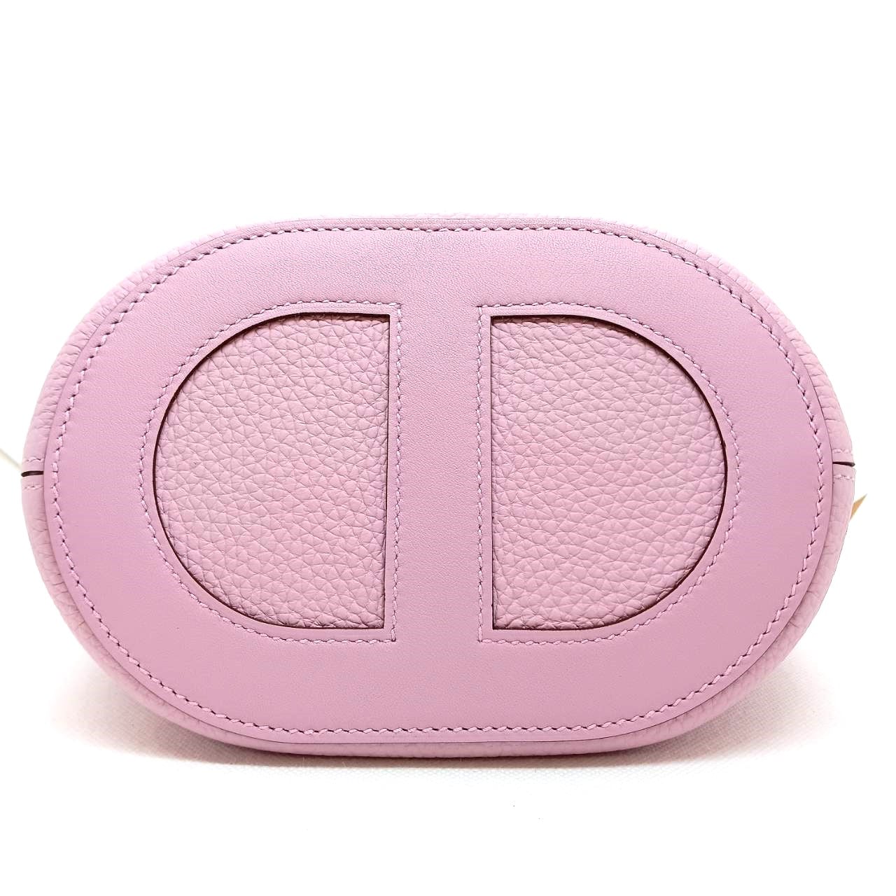 Pre-Owned Hermes in the Loop 18 Mauve Sylvestre B engraved