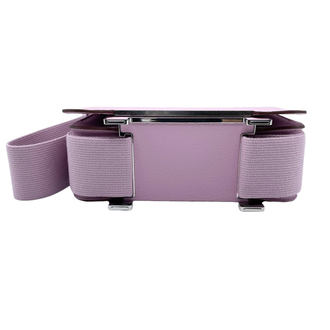 Pre-Owned Hermes Geta Chevre Moble Silvet B engraved