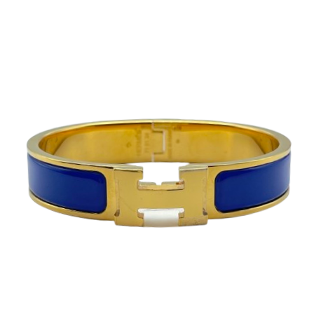 Pre-Owned Hermes Click H Ultramarine Bracelet