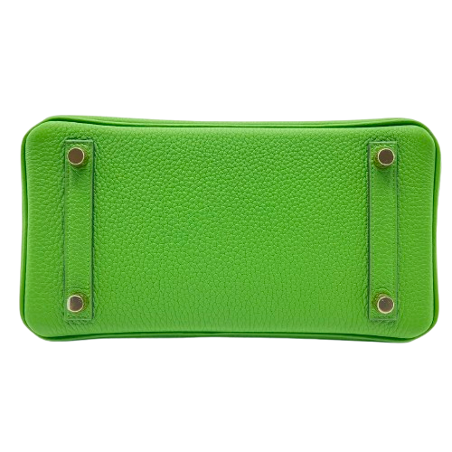 プレオウンド エルメス バーキン25 ヴェールユッカ トゴ ゴールド金具 B刻印
