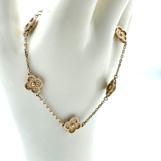 Pre-Owned Van Cleef & Arpels Alhambra Rose Gold Bracelet