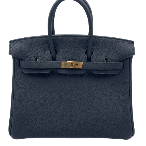 Hermes Birkin 25 Noir Togo Rose Gold Hardware D 조각