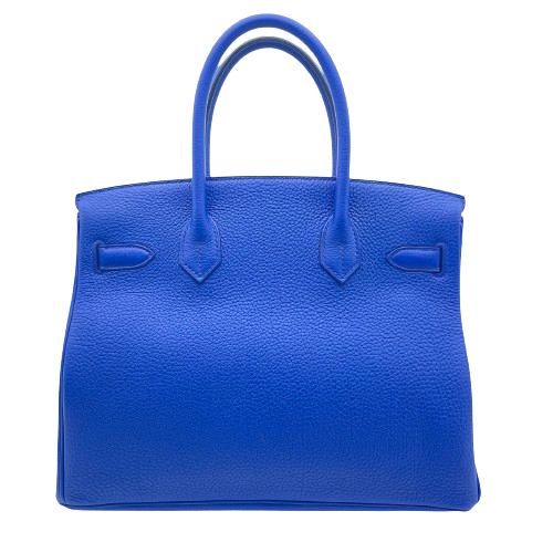 プレオウンド エルメス バーキン 30 ブルーロワイヤル トゴ シルバー金具 U刻印