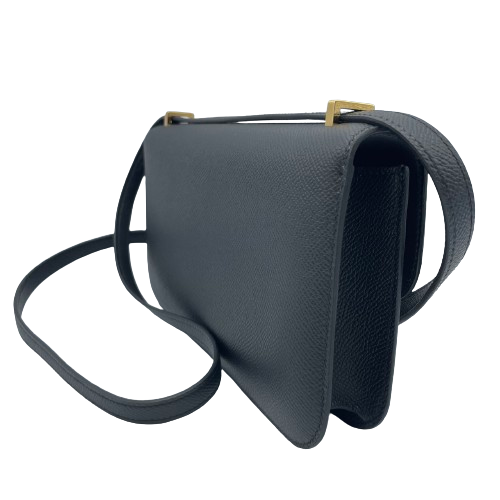 Hermes Constance Elan 25 Noir Epson Gold 하드웨어 W 새로
