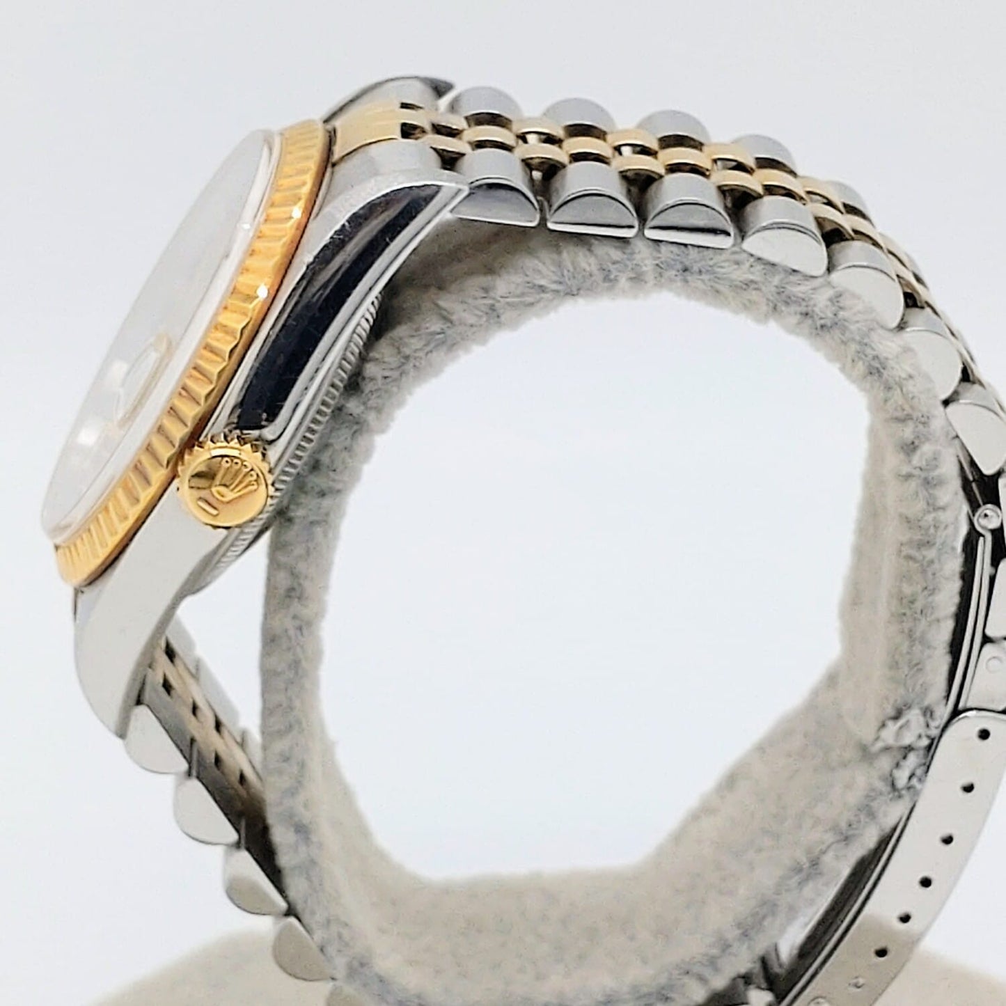 Pre-Owned Rolex Datejust 16233G 10P Diamond Champagne Gold