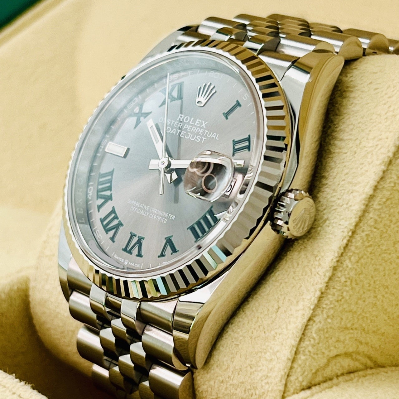 プレオウンド ロレックス デイトジャスト 126234 スレートローマン ジュビリーブレス 36mm
