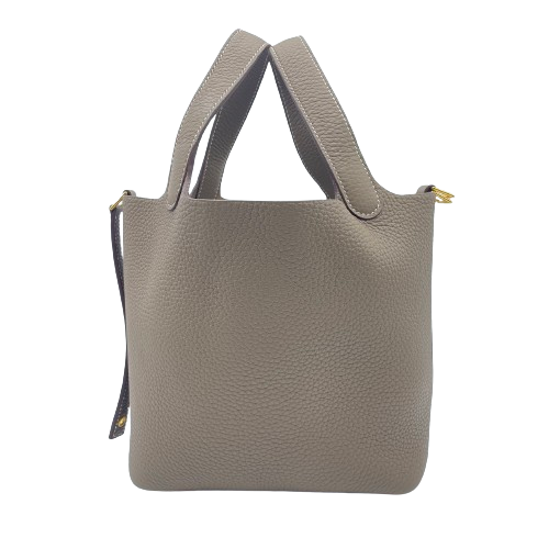 Hermes Picotin Lock PM Etoupe Torillon Clemence Gold Hardware B 조각.