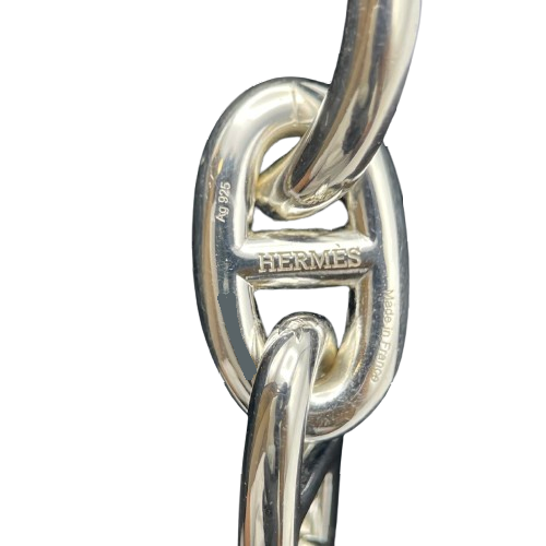 Hermes Chaine d'Ancre 手链 MM 925 银 17 节
