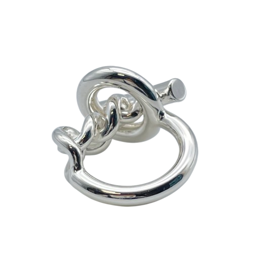 Pre-Owned Hermes Croisette Ring 51 Silver 925