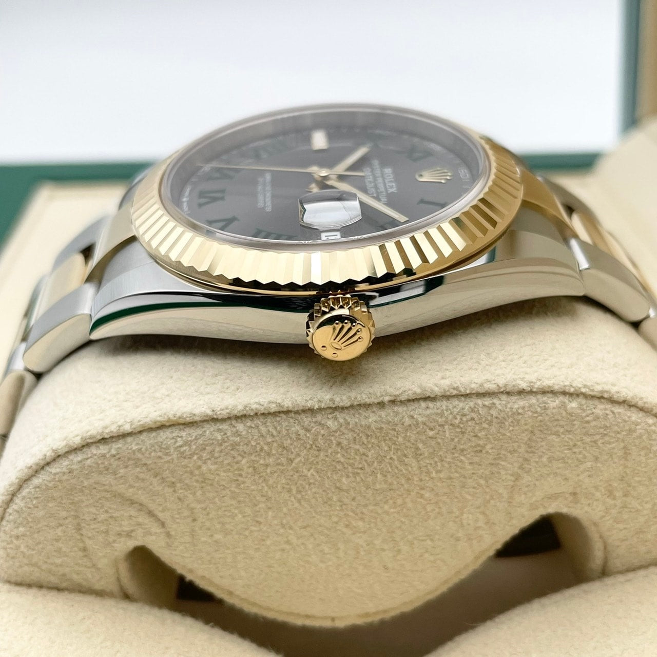 プレオウンド ロレックス デイトジャスト 126333 スレートローマ オイスターブレス 41mm