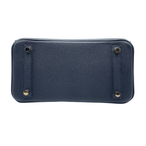 プレオウンド エルメス バーキン 25 ノワール トゴ ゴールド金具 W刻印