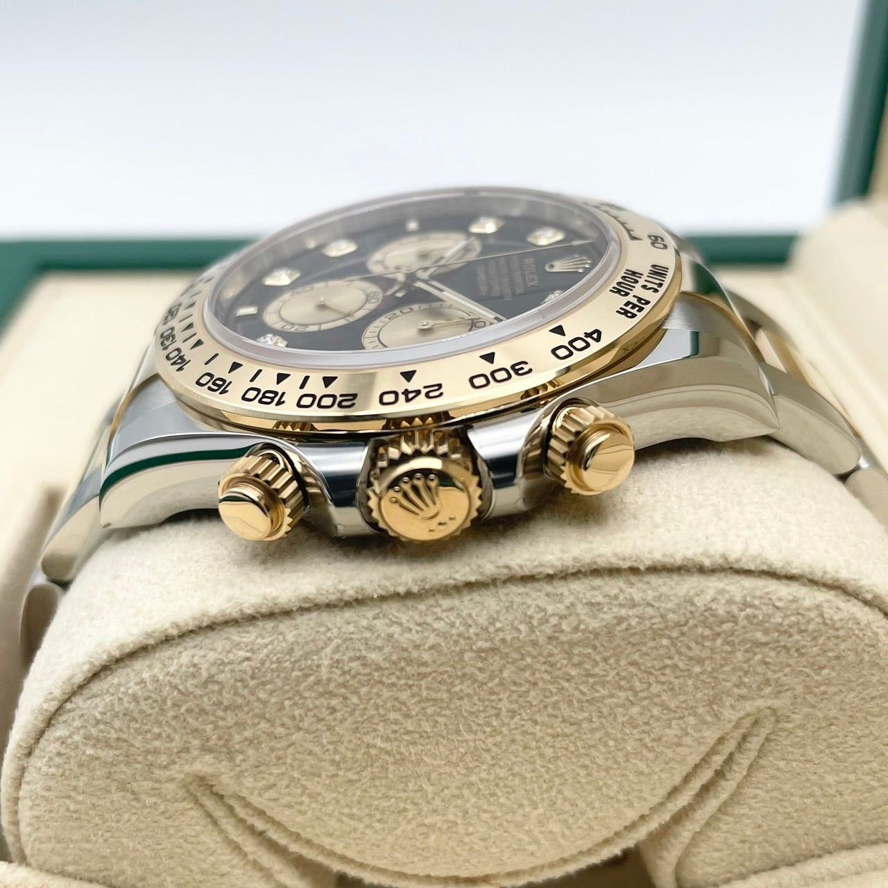 Rolex Daytona 126503G Bright Black & Golden 8P Diamond 40mm