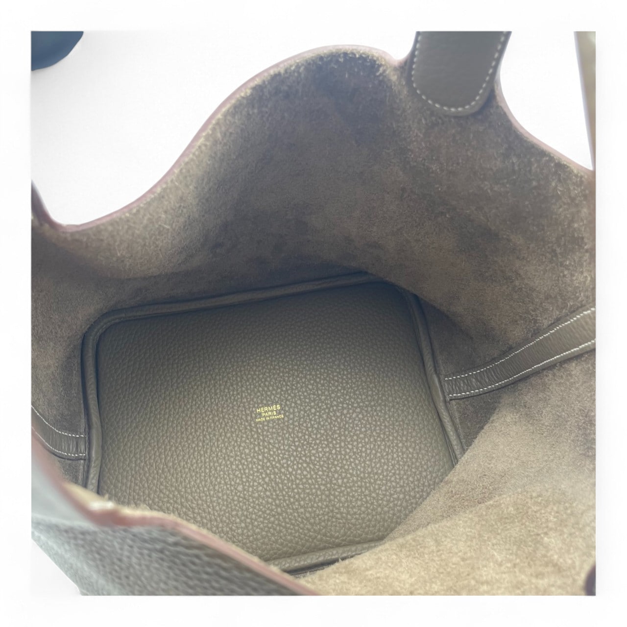 Hermes Picotin Lock MM Etoupe Torillon Clemence Gold 하드웨어 W 새