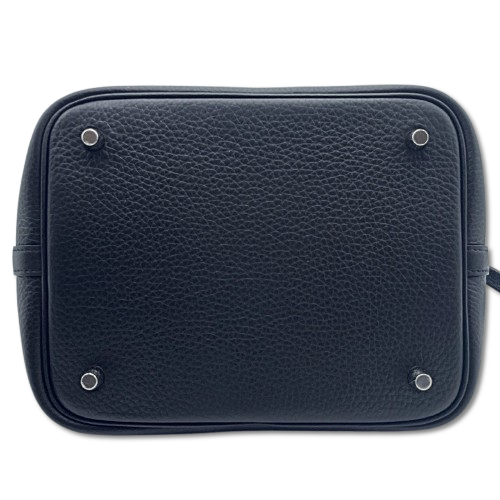 プレオウンド エルメス ピコタンロック MM ノワール トゴ シルバー金具 W刻印