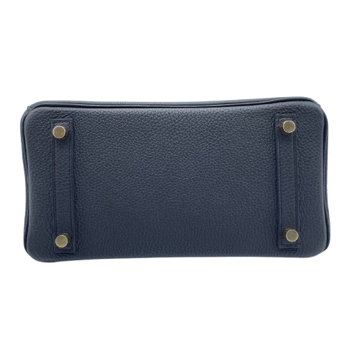 プレオウンド エルメス バーキン 25 ノワール トゴ ゴールド金具 W刻印