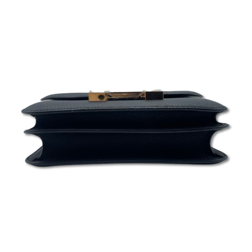 Hermes Constance Mini 18 Noir Epson Rose Gold Hardware B 새겨 져